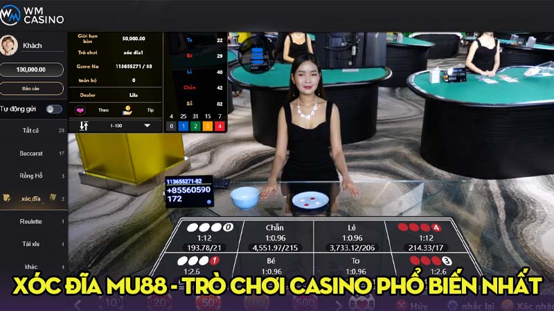 Xóc đĩa mu88 Trò chơi casino trực tuyến phổ biến nhất hiện nay
